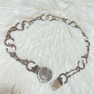 Chain Gucci Belt Silver 32” Authentic